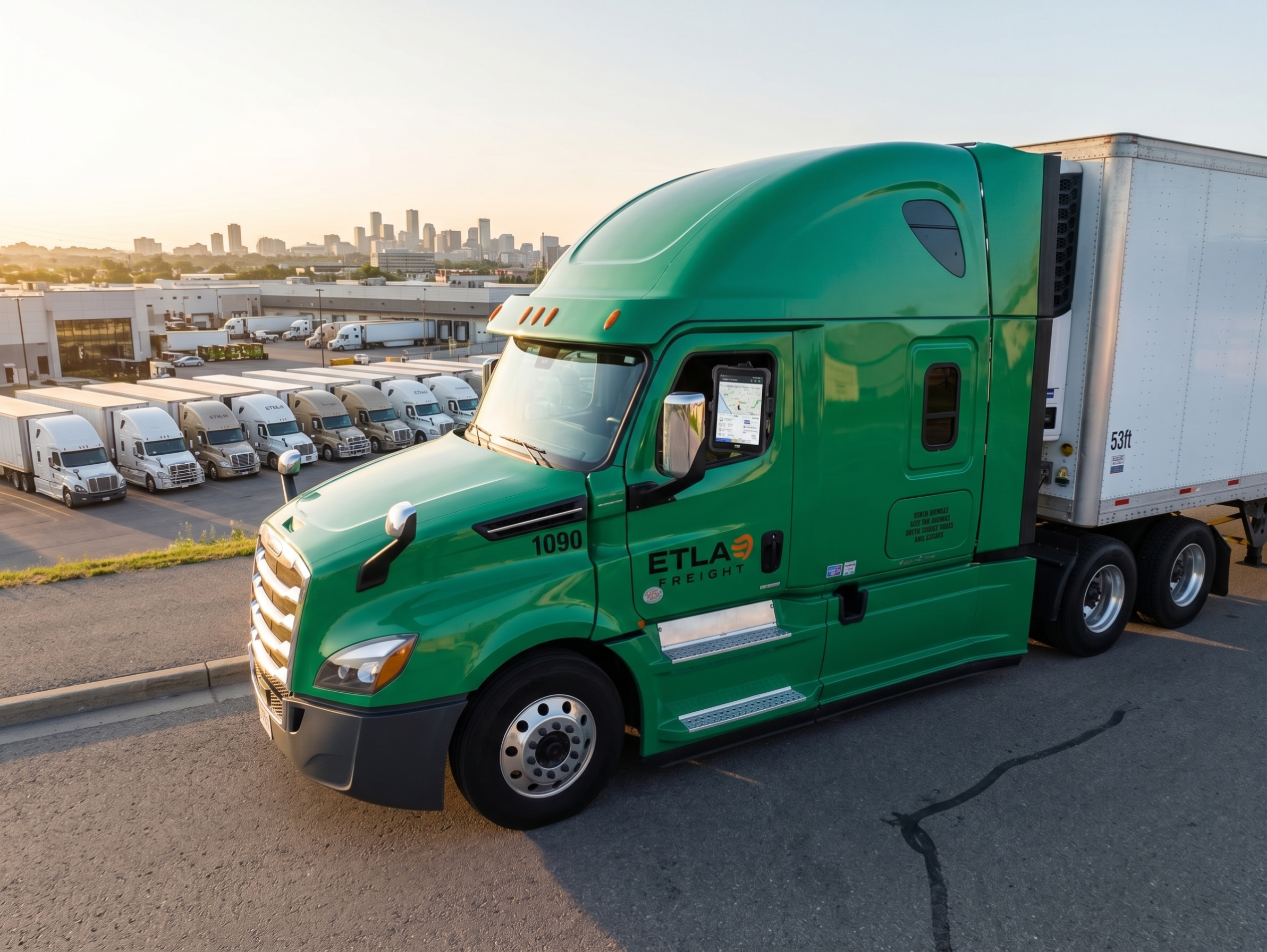 Etlas Freight fleet on the road